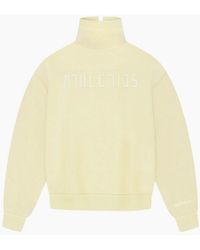 adidas - Relaxed Fit Embroidered Lettering Funnel Neck Long Sleeve Athletic Top - Lyst
