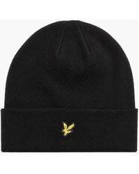 Lyle & Scott - Lyle & Scott Merino Beanie Hat Jet - Lyst