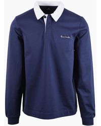Paul Smith - Casual Fit Rugby Top Inky - Lyst