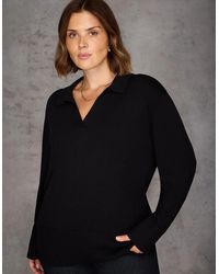 Live Unlimited London - Polo Knit Jumper - Lyst
