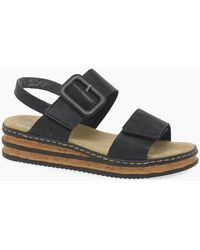 Rieker - Page Wedge Heel Sandals - Lyst