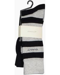 GANT - 2-Pack Barstripe & Solid Socks - Lyst
