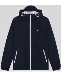 Lyle & Scott - Contrast Zip Water Resistant Jacket - Lyst