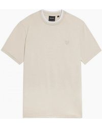 Lyle & Scott - Lyle & Scott Tipped Superfine T Shirt Cove - Lyst