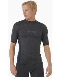 Rip Curl - Rip Curl Dawn Patrol Short Sleeve Rash Vest - Lyst
