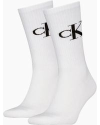 Calvin Klein - 2-Pack Ck Jeans Logo Sports Socks - Lyst