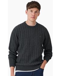 Crew - Oarsman Organic Cable Crew Knitwear Jumper - Lyst