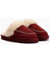 Osprey - London The Celeste Suede Merlot Slippers - Lyst