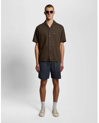 Lyle & Scott - Linen Blend Stripe Shorts - Lyst