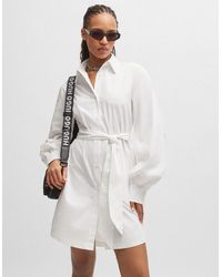 BOSS - Kaisanna Relaxed-Fit Shirt Dress - Lyst
