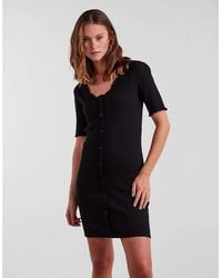 Pieces - Nukisa V-Neck Mini Bodycon Dress - Lyst
