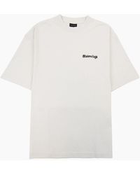 Balenciaga - Painted Logo T Shirt 9081 - Lyst