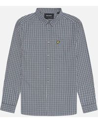 Lyle & Scott - Lyle & Scott Checked Gingham Argyle/ Long Sleeve Shirt - Lyst