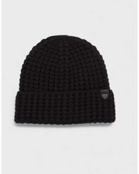 COACH - Waffle Knit Beanie Hat - Lyst