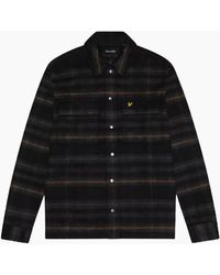 Lyle & Scott - Lyle & Scott Brushed Tartan Jet Overshirt Jacket - Lyst