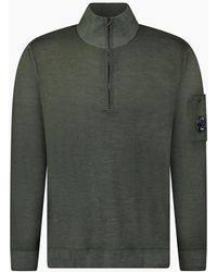 C.P. Company - Merino Half-Zip Knitwear - Lyst