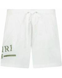Amiri - Ma Bar Logo Drawstring Swim Shorts - Lyst