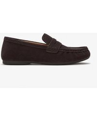 Fitflop - Delicato Suede Loafer Shoes Chocolate - Lyst