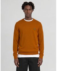 Lyle & Scott - Cotton Merino Crew Neck Jumper - Lyst