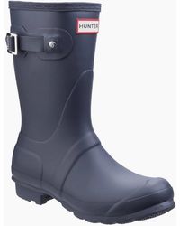 HUNTER - Original Short Rubber Wellington Boots - Lyst