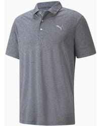 PUMA - Performance Heather Polo Shirt - Lyst