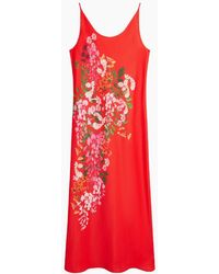 Ted Baker - Melmae Printed Scoop Neck Slip Dress - Lyst