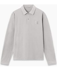 Stone Island - S0F11 Patch Logo Ls Polo - Lyst