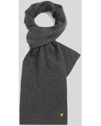 Lyle & Scott - Lambswool Blend Ribbed Scarf - Lyst