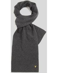 Lyle & Scott - Lambswool Blend Ribbed Scarf - Lyst
