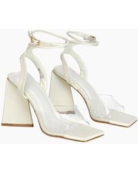 XY London - Ladies Dahlia Strappy Square Toe Block Heel High Heels - Lyst