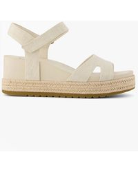 TOMS - Alana Ankle Strap Sandals Natural - Lyst