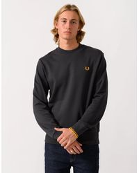 Fred Perry - Crew Neck Sweatshirt - Lyst