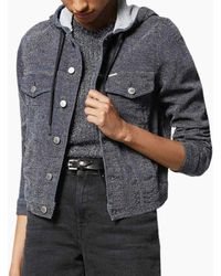 DIESEL - Leisy Ne Veste Jogg Jeans Jacket Sweat Hooded Winter Outwear Coat - Lyst