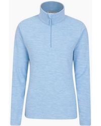 Mountain Warehouse - Ladies Snowdon Melange Fleece Top - Lyst