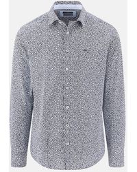 Fynch-Hatton - Essential Premium Print Kent Collar Shirt - Lyst