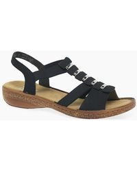 Rieker - Trim Sling Back Sandals - Lyst