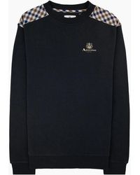 Aquascutum - Cc Shoulder Crewneck Fleece 16 - Lyst
