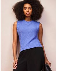 Ro&zo - Textured Knit Tank Top - Lyst