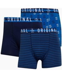 Original Penguin - Trunks Assorted 3 Pack Boxer Stretch Soft Cotton Underwear - Lyst