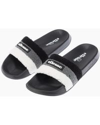 Ellesse - Triply Stripe Patterned Open Toe Slides - Lyst