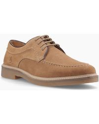 Hush Puppies - Genny Leather Taupe Lace-Up Shoes - Lyst