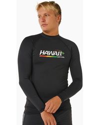 Rip Curl - Rip Curl Hawaii Gritty Upf Long Sleeve Rash Vest - Lyst