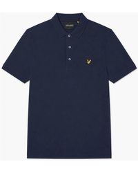 Lyle & Scott - Lyle & Scott Plain Polo Shirt Dark - Lyst