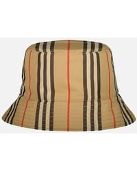 Burberry - Reversible Icon Stripe Bucket Hat - Lyst