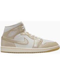 Nike - Air Jordan 1 Mid Se Metallic Team Trainers - Lyst