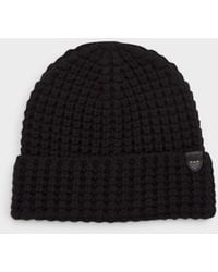 COACH - Waffle Knit Beanie Hat - Lyst