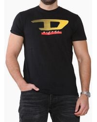 DIESEL - T Just Y4 T Shirt Crew Neck Short Sleeve Casual Cotton Tee - Lyst