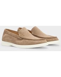 BOSS - Boss Sienna Suede Loafers - Lyst
