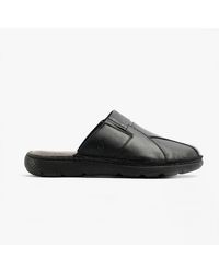 Hush Puppies - Carson Leather Mule Slippers - Lyst