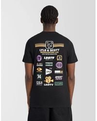 Lyle & Scott - Broadcaster Back Graphic T-Shirt - Lyst